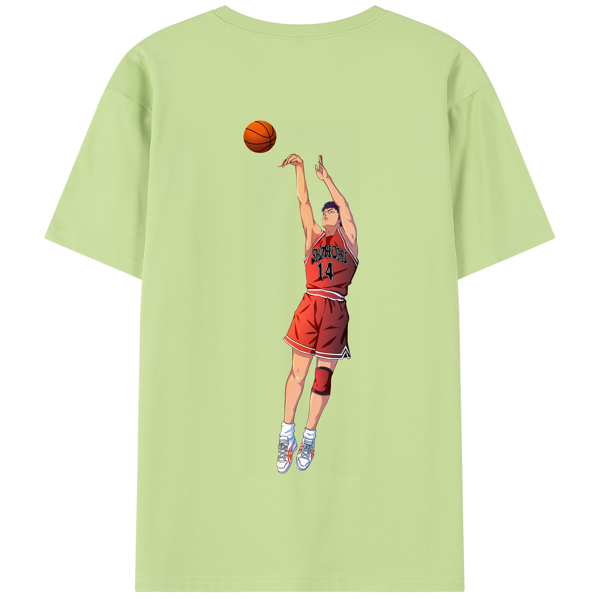 SLAM DUNK／スラムダンク 綿100％半袖Tシャツ（背面プリント）